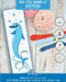Dolphin Counted Cross Stitch Bookmark Kit for Adults - DIY Embroidery Book Marker Set with Paper Pattern, 16 Count Aida Canvas and Pre-Sorted Flos...