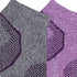 Columbia 2-Pack Low Cut Walking Socks Bright Plum/Grey 4-10 Women's Shoe...