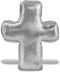 DolliBu Silver Cross Plush - Mini Cross Ornament for Kids Religious Stuffed Animals, Baptismal Gifts, Party Favor and Crafts, Bear Decor for Chris...