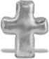 DolliBu Silver Cross Plush - Mini Cross Ornament for Kids Religious Stuffed Animals, Baptismal Gifts, Party Favor and Crafts, Bear Decor for Chris...