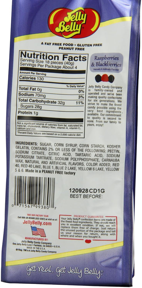 Jelly Belly Gift Bag, Raspberries and Blackberries...