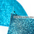 MEEDEE Blue Glitter Ribbon Blue Wired Ribbon 2.5 Inch Metallic Ribbon by 25 Yards Turquoise Ribbon Blue Christmas Ribbon Light Blue Ribbon for Chr...