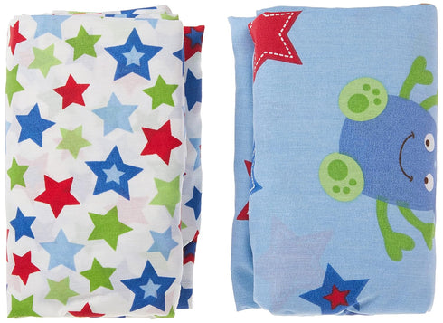 Little Bedding by NoJo Monster Babies - 2 Count Crib Sheet Set...