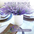 Butterfly Craze Lifelike Artificial Lavender Plants - Perfect for Crafting, Home Decor, and Weddings, Pair with Fake/Dried Flowers Like Purple Ros...