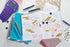 DYMO COLORPOP Authentic Label Maker Tape, 1/2" W x 10' L, Black Print on Gold Glitter, D1 Standard...