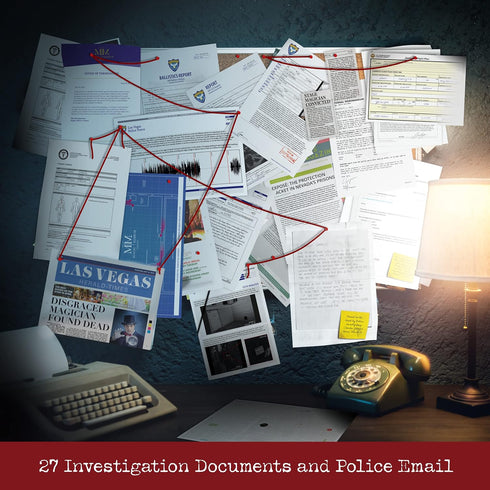 Unsolved murder mystery game - Cold Case Files Investigation - CRYPTIC KILLERS - Detective Evidence & Crime File - individuals, date nights & part...