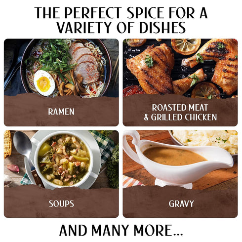 Umami Mushroom Salt by Collected Foods – Gourmet Small-Batch Umami Seasoning with Shiitake and Porcini Mushrooms – All-Purpose Flavor Booster for ...