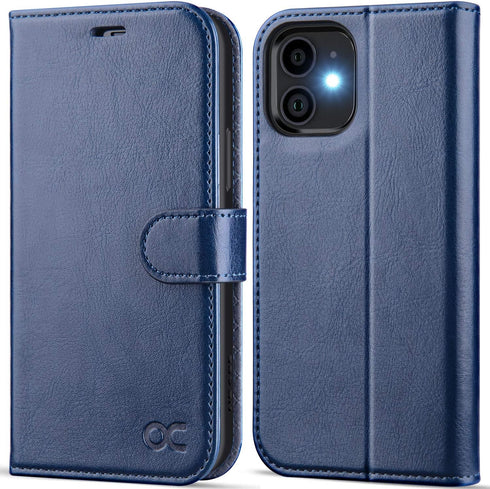 OCASE Compatible with iPhone 12 Case/Compatible with iPhone 12 Pro Wallet Case, PU Leather Flip Case with Card Holders RFID Blocking Kickstand Pho...