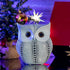 Ornativity White Owl Statue Figurine - Animal Sculpture Home Decoration Figure for Bedroom Living Room Kitchen Office Bathroom House Decor Figurin...