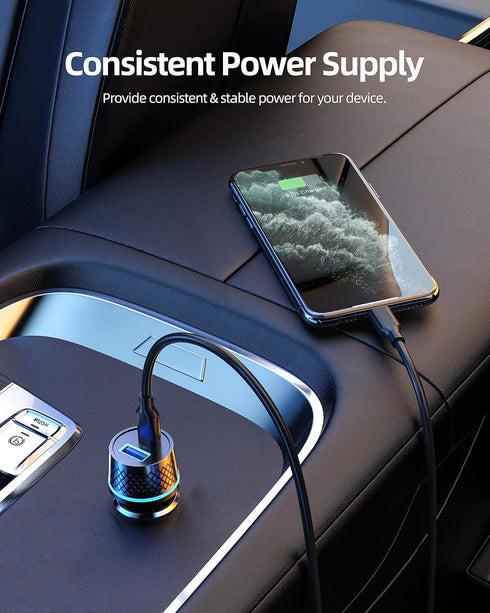 48W 30W Car Charger Fit for Google Pixel 8 8 pro 7 7a 7 Pro, Pixel 6 6a 6 Pro, Pixel Fold, Tablet, Pixel 5 5a 4a 4 3a 3 2,XL 2XL 3XL 4XL Phone USB...