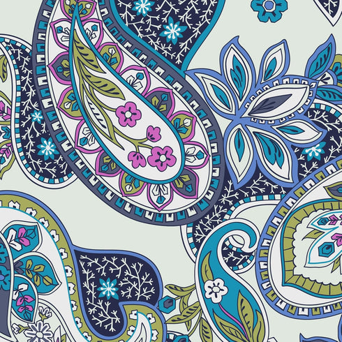 Vera Bradley Every Day Small Pouch Makeup Organizer Bag, Provence Paisley Berry Blue...