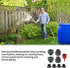 Bulkhead Adapter Fitting for Rain Barrels Spigot Connector, 4 PCS Garden Water Tank Hose Adapter Kit with Rain Barrel Overflow Spigot Plug and Hol...