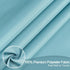 AooHome Extra Long Shower Curtain 72x78 Inch, Fabric Shower Curtain Liner for Hotel with Hooks, Weigthed Hem, Water Repellent, Blue...