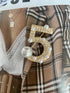 Lucky Number Five Rhinestone Bling Celebrity Fashion Jewelry Designer Inspired Statement Pin for Women...