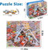 LELEMON Puzzles for Kids Ages 4-8,Fire Fighting 100 Piece Puzzles for Kids,Educational Kids Puzzles Jigsaw Puzzles in a Metal Box,Children 100 Pie...