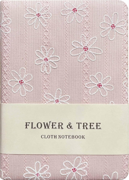 Small Fabric Journal for Women, Floret Printed Cloth Hardcover Notebook, B6, 264 Pages, 5x7 Ruled Notebook & Blank Sketchbook, Similar Embroidered...