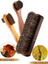 Youngjoy 6 Pieces Horsehair Shine Shoes Brush Kit Polish Dauber Applicators (B)...