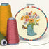 Dimensions 72-76320 Floral Boots Counted Cross Stitch Kit for Beginners, 6" D, 14 Ct. Ivory Aida, 5pcs...