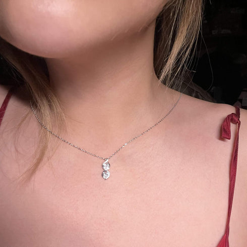 Sister Gifts from Sister, Sterling Silver Infinite Two Interlocking Infinity Double Hearts Necklace, Birthday Jewelry Gift Necklaces for Sisters, ...