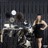 KatchOn XtraLarge Black Streamers - 3.2x8 Feet, Pack of 2 | Fringe Backdrop for Black Party Decorations | Tinsel Backdrop for Birthday, Bacheloret...