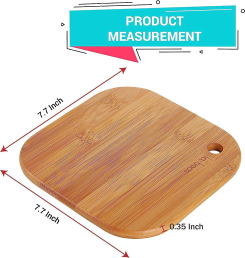 Home Mini Cutting Board Small Fruit Cutting Board Solid Bamboo Wood Board for Baby Infant dormitory?Set of 2...