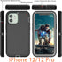 YmhxcY for iPhone 12 Case & iPhone 12 Pro Phone Case Shockproof Dropproof Dust-Proof Drop Proof 3-Layer Durable Phone Case Heavy Duty Protection P...