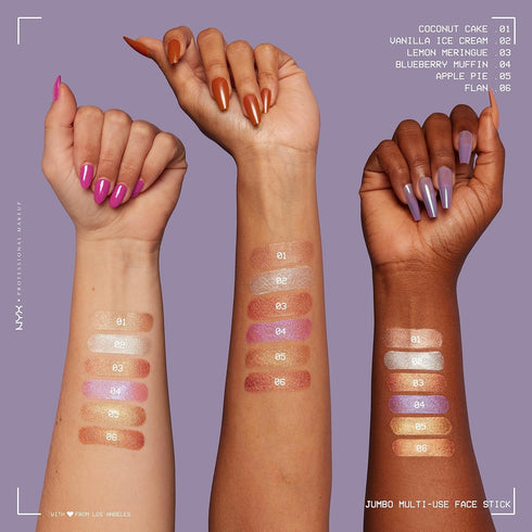 NYX PROFESSIONAL MAKEUP, Jumbo Multi-Use Face Highlighter Stick - Vanilla Ice Cream...