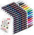 Fine Tip Paint pens for Rock Painting - Wood, Glass, Metal and Ceramic Works on Almost All Surfaces Set of 15 Vibrant oil based fine point paint m...