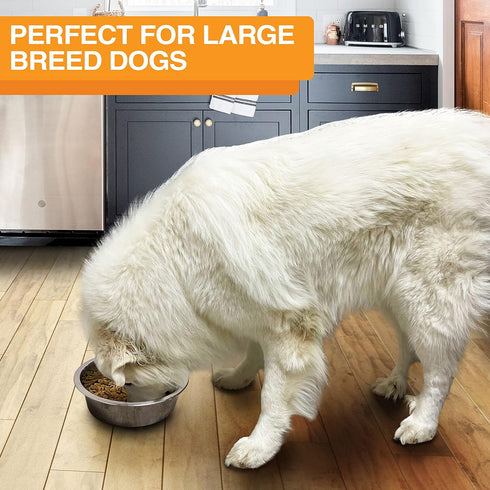 Neater Pet Brands Stainless Steel Dog and Cat Bowls (2 Pack) - Extra Large Metal Food and Water Dish (12 Cup)...