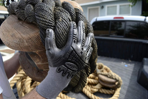 Pro Palm Thunderdome Gloves, Medium, Grey/Black...