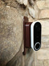 Wall Plate with 30 Degree Angle Mount for Nest Hello Video Door Bell - Coffee...