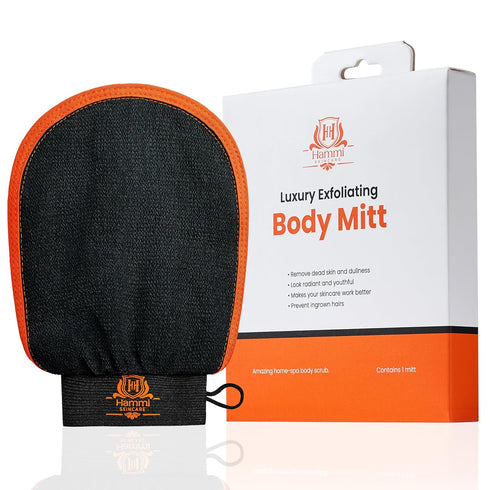Exfoliating Glove Skin Scrubber – Deep Exfoliating Mitt for shower- Dead Skin Remover - Korean Skincare Exfoliator tool for Men & Women (1 Mitt)...