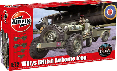 Airfix 1:72 Willys British Airborne Jeep Kit (), Small...