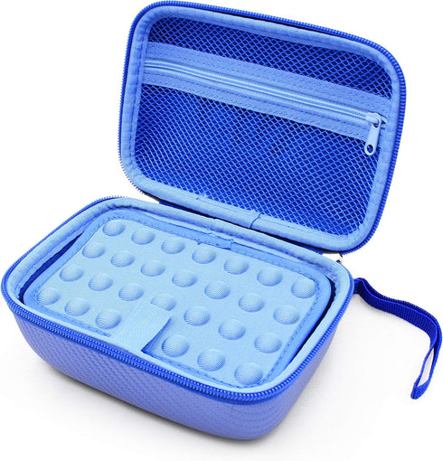 CASEMATIX Blue Travel Case Bag Compatible with Asthma Inhaler, Masks, Spacer Chamber - CASE ONLY, Spacer NOT Included...