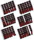 Hardline Products Series 300 Factory Matched 3-Inch Boat & PWC Registration Number Kit, Red/Black - REBKG300...