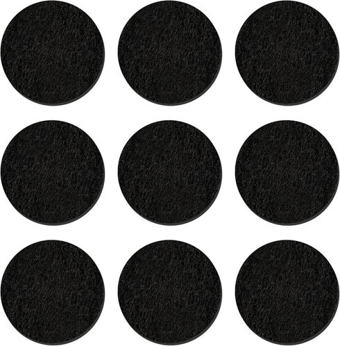 300 Pcs 17mm Replacement Felt Pads Black Color Round Essential Oil Diffuser Locket Necklace Refill Pads for Bracelet Car Diffuser Vent Clip...
