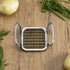 French Fry Cutter By Home Basics, French Fry Cutter Stainless Steel French Fry Slicer | With Easy Grip Handles,Silver...