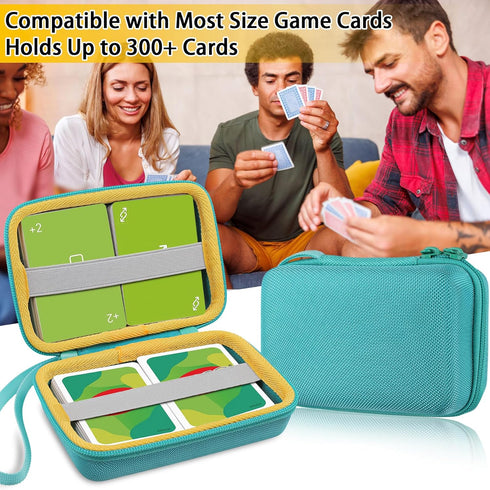Aenllosi Storgae Card Case for UNO Card Game,Hard Case Capacity Max for 300 Cards(Case Only,Light Green)...