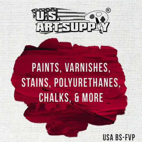 U.S. Art Supply Variety Pack Foam Sponge Wood Handle Paint Brush Set (Value Pack of 20 Brushes) - Lightweight, Durable and Great for Acrylics, Sta...