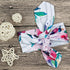 Newborn Girls Receiving Blanket Headband Set Flower Baby Swaddle Blankets Infant Warm … (0-6 Months, Striped)...