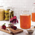 1 Gallon Glass Jar With Lid – 2 Pack Large Glass Jar With Airtight Metal Lids - USDA Approved BPA-Free Dishwasher Safe, Wide Mouth Sun Tea Jar, Ga...