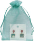 100PCS Sheer Organza Bag 5''X7'' Teal Mesh Bags Drawstring Jewelry Gift Bag for Baby Shower Wedding Party Favor Pouch Goodie Bags (Aqua)...