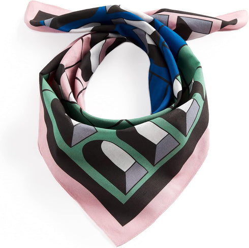 Galison Jonathan Adler Arcade Classic Bandana Game from Galison - Featuring Chic Printed Cotton Bandana Game Board, Includes 16 Wooden Game Pieces...