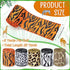 5 Rolls Jungle Animal Wired Ribbons 2.5 Inch Party Decorations Safari Animal Burlap Wrapping Ribbon for Crafts Leopard Zebra Cheetah Leaves Printe...