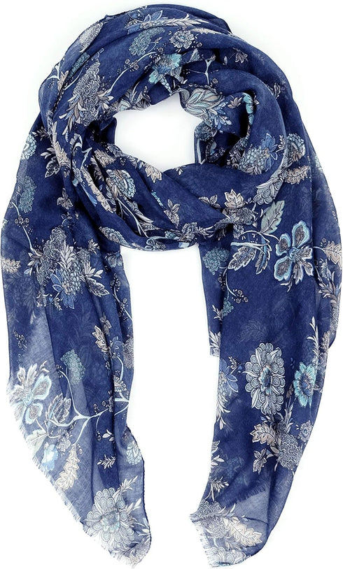 Scarfs for Women Lightweight Floral Flower Fashion Wrap Shawl Fall Winter...