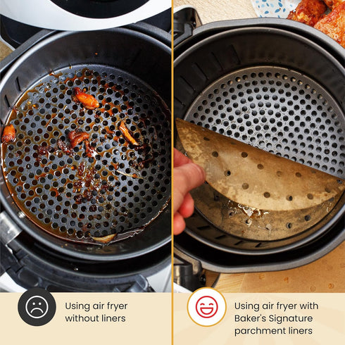 9? Steamer Paper, Air Fryer Round Parchment Paper Liners – 220pcs Unbleached Bamboo Steamer Liners – Easy Cleanup, Will Not Burn or Curl, Non-Toxi...