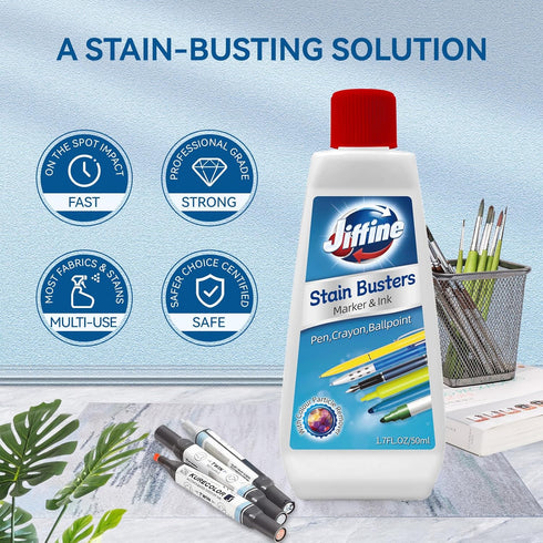 Laundry Stain Remover, Professional for Removing Marker, Ink and Ballpoint Pen Stains From Clothes, 50ml 3 Bottles...