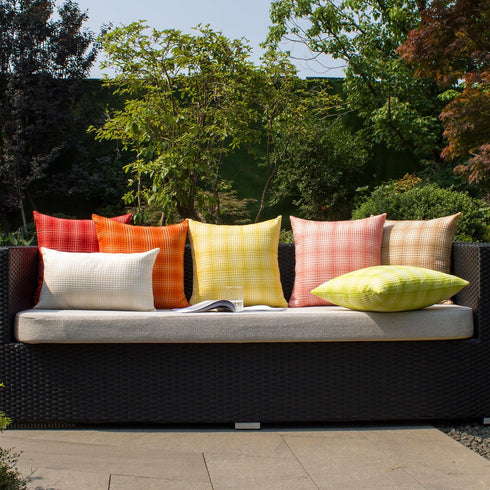 Kevin Textile Pack of 2 Outdoor Waterproof Throw Pillow Covers Decorative Outdoor Pillows Cushion Case Patio Pillows for Couch Tent Sunbrella, 18x...