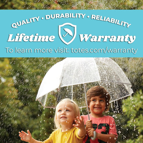 totes Kid's Clear Bubble Umbrella with Dome Canopy, Lightweight Design, Wind and Rain Protection, Cosmic Adventure, Kids-38...