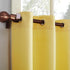 No. 918 Montego Casual Textured Semi-Sheer Grommet Kitchen Curtain Tier Pair, 56" x 24", Yellow...